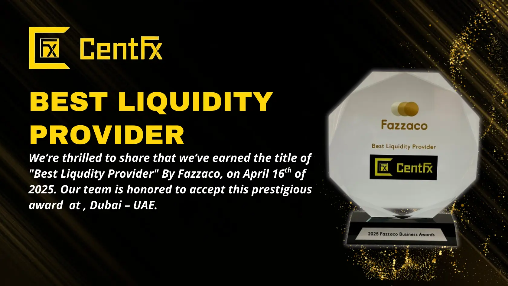 Best Liquidity Provider Award